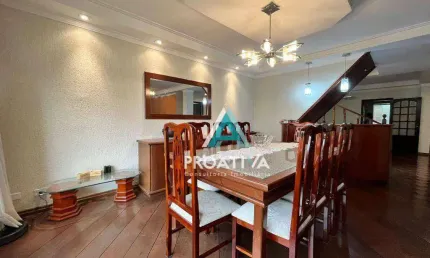 Sobrado com 4 dormitórios à venda, 332 m² - campestre - santo andré/sp