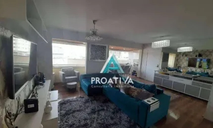 Apartamento com 3 dormitórios à venda, 115 m² - centro - santo andré/sp