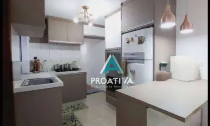Apartamento com 2 dormitórios à venda, 76 m²  - parque das nações - santo andré/sp