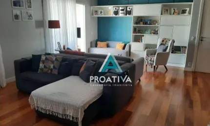 Apartamento com 3 dormitórios à venda, 130 m² - Campestre - Santo André/SP