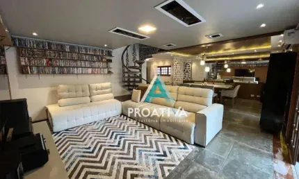 Sobrado com 3 dormitórios à venda, 340 m² - campestre - santo andré/sp