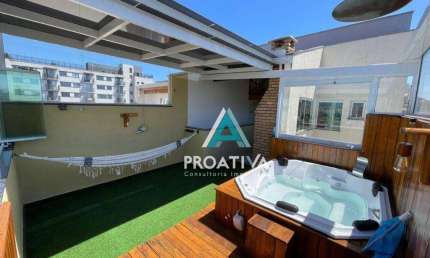 Cobertura com 2 dormitórios à venda, 86 m²  - Santa Maria - Santo André/SP