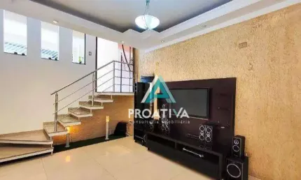 Sobrado com 3 dormitórios à venda, 175 m²  - parque novo oratório - santo andré/sp