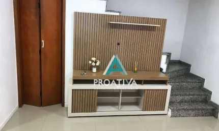 Sobrado com 2 dormitórios à venda, 63 m² - vila valparaíso - santo andré/sp