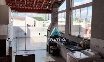 Cobertura com 2 dormitórios à venda, 125 m² por R$ 565.000,08 - Vila Homero Thon - Santo André/SP