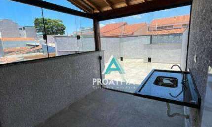 Cobertura com 2 dormitórios à venda, 94 m²  - Utinga - Santo André/SP