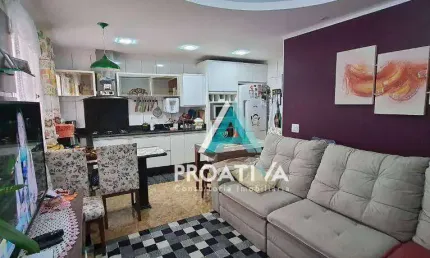 Cobertura com 3 dormitórios à venda, 138 m² por r$ 490.000,00 - vila helena - santo andré/sp