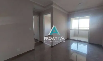Apartamento com 2 dormitórios à venda, 53 m²  - Vila Tibiriçá - Santo André/SP