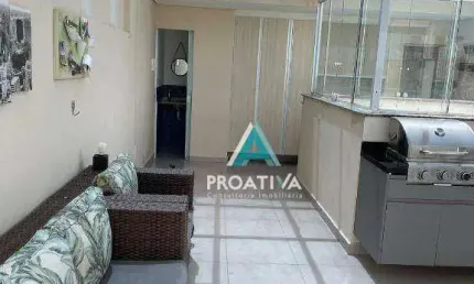 Cobertura com 2 dormitórios à venda, 100 m²  - parque das nações - santo andré/sp