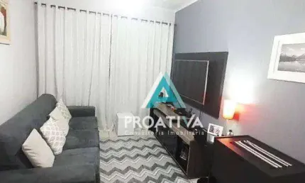 Apartamento com 3 dormitórios à venda, 70 m²- campestre - santo andré/sp