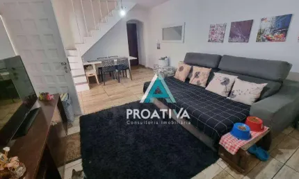 Sobrado com 3 dormitórios à venda, 144 m² - vila homero thon - santo andré/sp