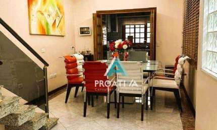 Sobrado com 3 dormitórios à venda, 195 m²  - Vila Camilópolis - Santo André/SP