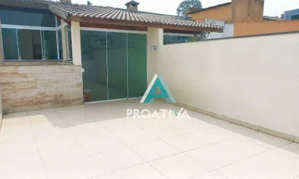 Cobertura com 2 dormitórios à venda, 119 m² - vila príncipe de gales - santo andré/sp