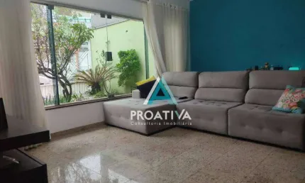 Sobrado com 3 dormitórios à venda, 237 m²  - jardim - santo andré/sp