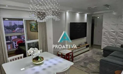 Apartamento com 3 dormitórios à venda, 82 m²- Vila Guiomar - Santo André/SP