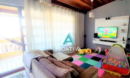 Sobrado com 3 dormitórios à venda, 206 m² - jardim ana maria - santo andré/sp