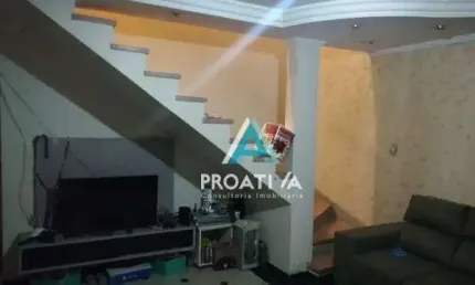 Sobrado com 3 dormitórios à venda, 154 m² - jardim jamaica - santo andré/sp