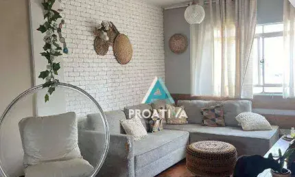 Apartamento com 3 dormitórios à venda, 81 m²- campestre - santo andré/sp