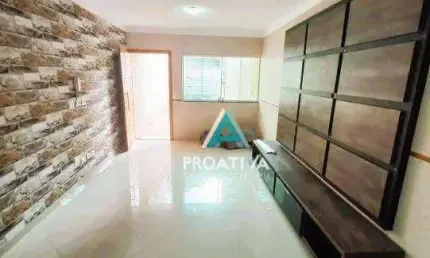 Sobrado com 3 dormitórios à venda, 101 m²- Centro - Santo André/SP