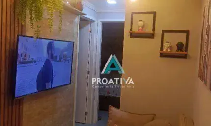 Apartamento com 2 dormitórios à venda, 40 m²  - parque erasmo assunção - santo andré/sp