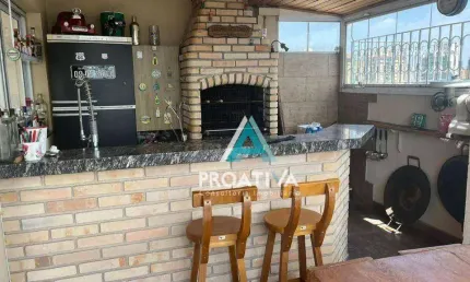 Cobertura com 3 dormitórios à venda, 142 m² por R$ - Jardim - Santo André/SP