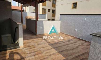 Cobertura com 2 dormitórios à venda, 90 m² - Vila Bastos - Santo André/SP