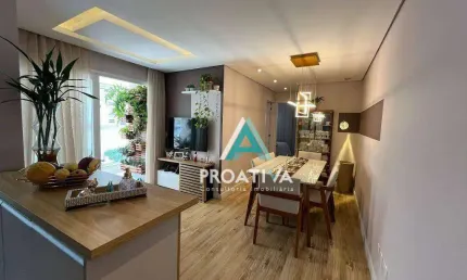Apartamento com 2 dormitórios à venda, 57 m² - Jardim - Santo André/SP
