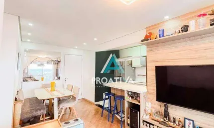Apartamento à venda, 57 m² por R$ 600.000,05 - Vila Homero Thon - Santo André/SP