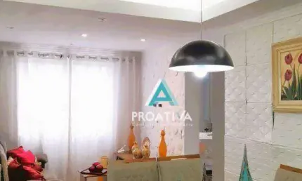 Apartamento com 2 dormitórios à venda, 56 m² por r$ 390.000,00 - vila valparaíso - santo andré/sp
