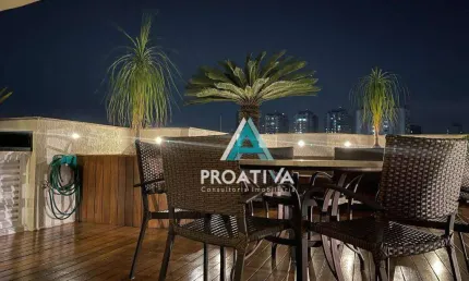 Cobertura com 3 dormitórios à venda, 330 m² - jardim - santo andré/sp