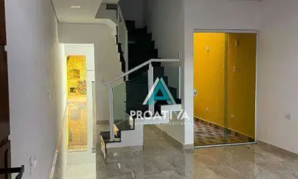 Sobrado com 3 dormitórios à venda, 140 m² - vila camilópolis - santo andré/sp