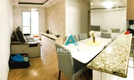Apartamento com 3 dormitórios à venda, 65 m² - jardim santo andré - santo andré/sp
