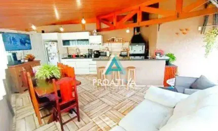 Cobertura com 3 dormitórios à venda, 154 m² - Vila Gilda - Santo André/SP