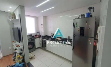 Apartamento com 2 dormitórios à venda, 50 m²- vila metalúrgica - santo andré/sp