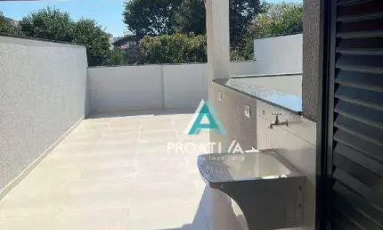 Cobertura com 2 dormitórios à venda, 100 m² por r$ 450.000,00 - parque oratório - santo andré/sp