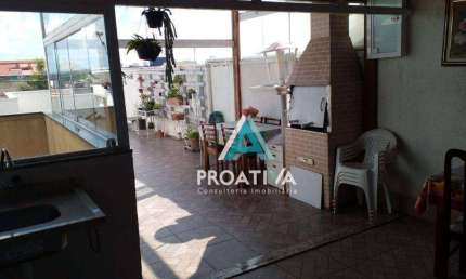Cobertura com 3 dormitórios à venda, 148 m² - Vila Humaitá - Santo André/SP