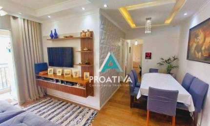 Apartamento com 3 dormitórios à venda, 84 m² - Vila América - Santo André/SP