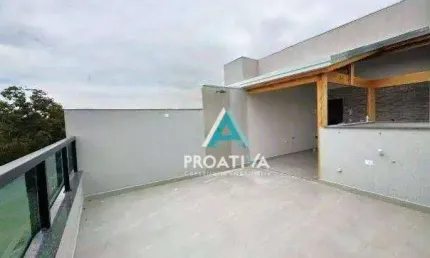 Cobertura com 2 dormitórios à venda, 57 m² por r$ 439.000,00 - jardim das maravilhas - santo andré/sp