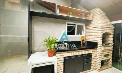 Cobertura com 2 dormitórios à venda, 102 m² por r$ 510.000,00 - vila homero thon - santo andré/sp