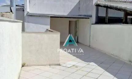 Cobertura com 2 dormitórios para alugar, 124 m² por r$ 3.041,67/mês - vila humaitá - santo andré/sp