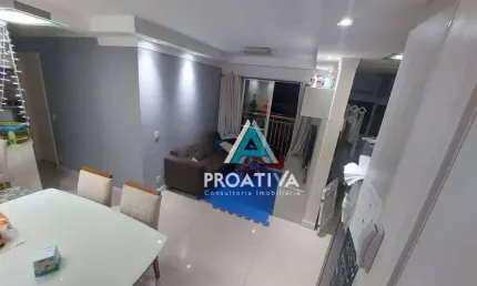 Apartamento com 2 dormitórios à venda, 52 m² por R$ 375.000,08 - Vila Alzira - Santo André/SP