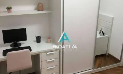 Apartamento com 3 dormitórios à venda, 86 m² - vila alzira - santo andré/sp