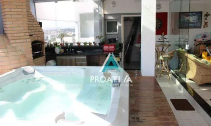 Cobertura com 3 dormitórios à venda, 145 m² por r$ 1.570.000,00 - centro - são bernardo do campo/sp