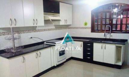 Sobrado com 4 dormitórios à venda, 159 m²  - Vila Camilópolis - Santo André/SP