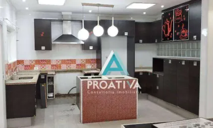 Casa com 3 dormitórios para alugar, 193 m² por - Campestre - Santo André/SP