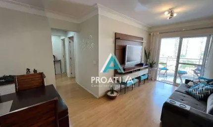 Apartamento com 3 dormitórios à venda, 84m²  - vila valparaíso - santo andré/sp