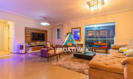 Apartamento com 3 dormitórios à venda, 130 m² - campestre - santo andré/sp