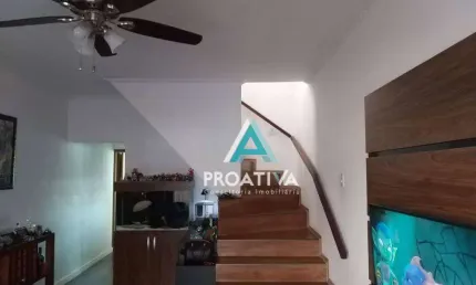 Sobrado com 3 dormitórios à venda, 174 m² - jardim cambuí - santo andré/sp
