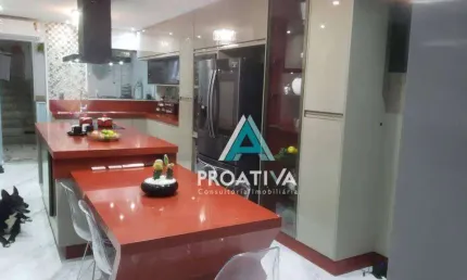 Sobrado com 3 dormitórios à venda, 168 m² - Vila Valparaíso - Santo André/SP