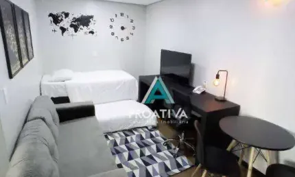 Flat com 1 dormitório à venda, 44 m² - Centro - Santo André/SP